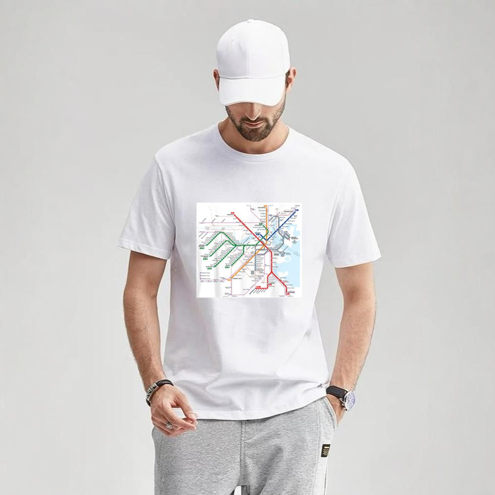 Boston subway map United States T-Shirt