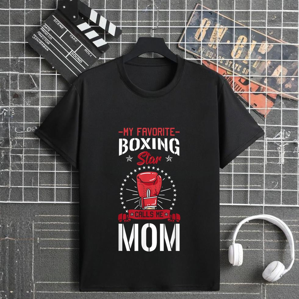 Boxing Ring Boxer Gloves Mom Coach Mother's Day T-Shirt