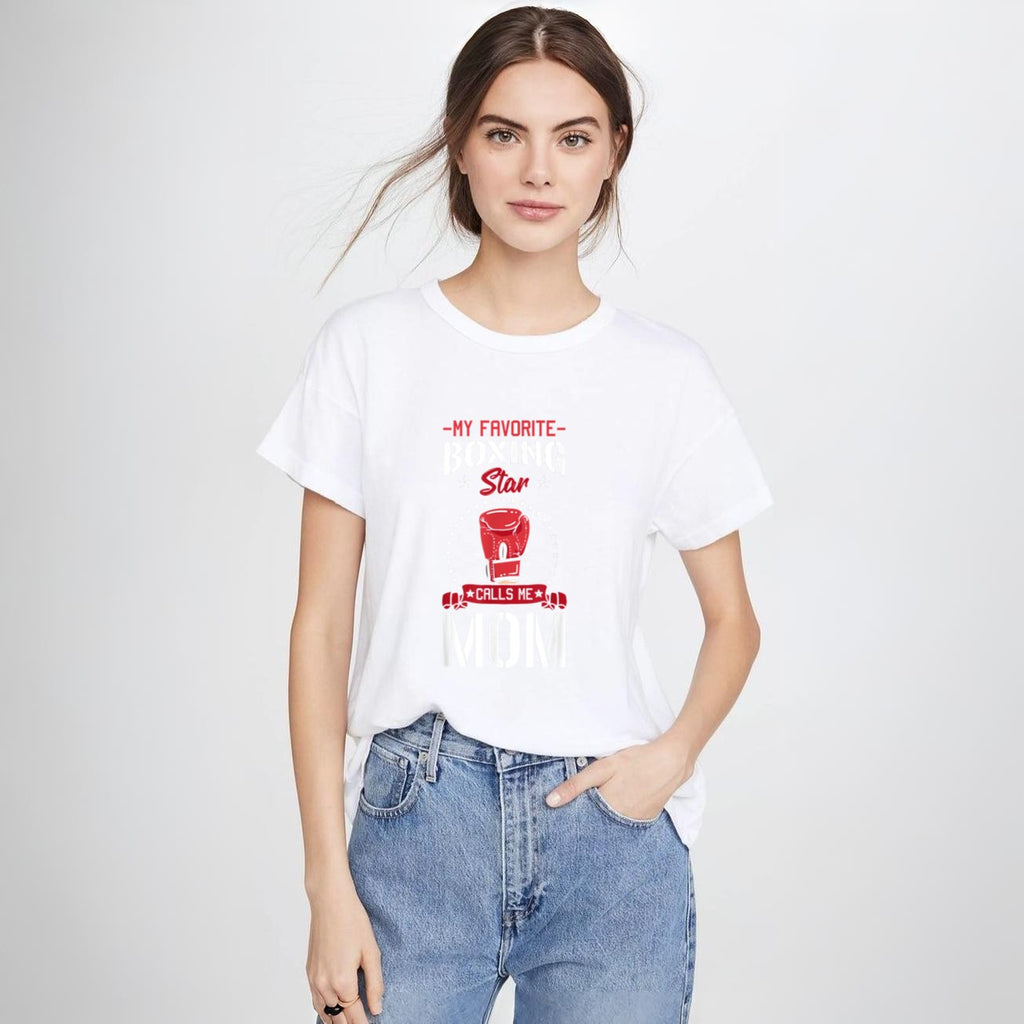 Boxing Ring Boxer Gloves Mom Coach Mother's Day T-Shirt