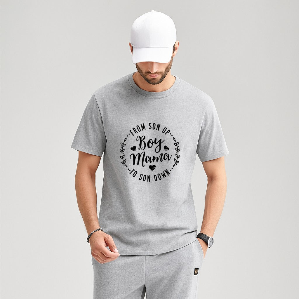 Boy Mama From Son Up To Sun Down Mother's Day Funny Mom T-Shirt