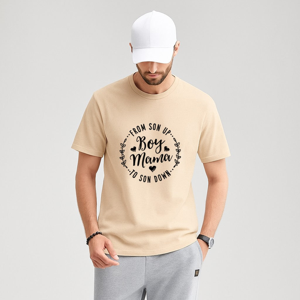 Boy Mama From Son Up To Sun Down Mother's Day Funny Mom T-Shirt