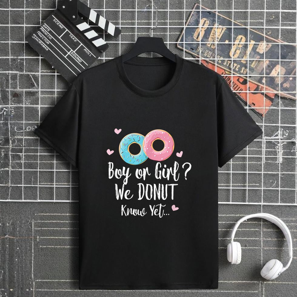 Boy or Girl We Donut Know  Gender Reveal T-Shirt
