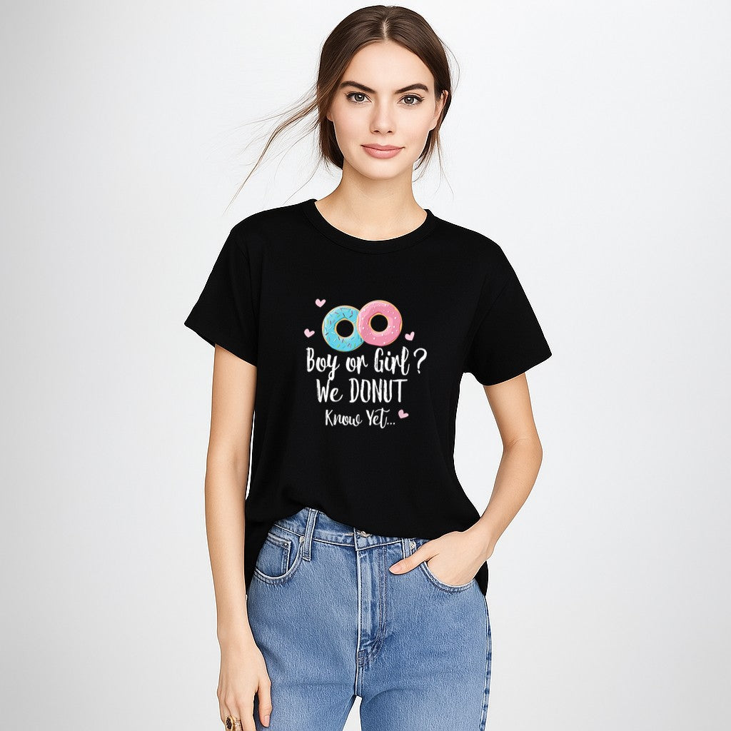 Boy or Girl We Donut Know  Gender Reveal T-Shirt