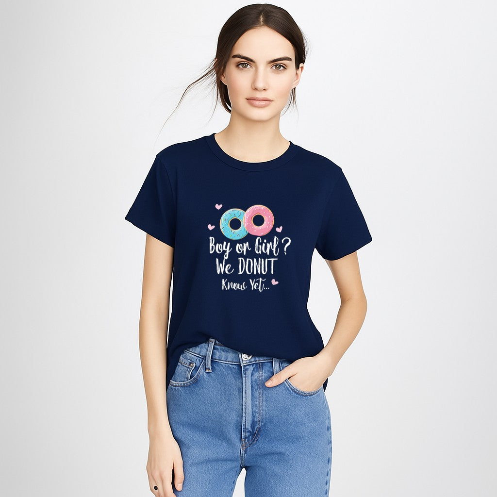 Boy or Girl We Donut Know  Gender Reveal T-Shirt