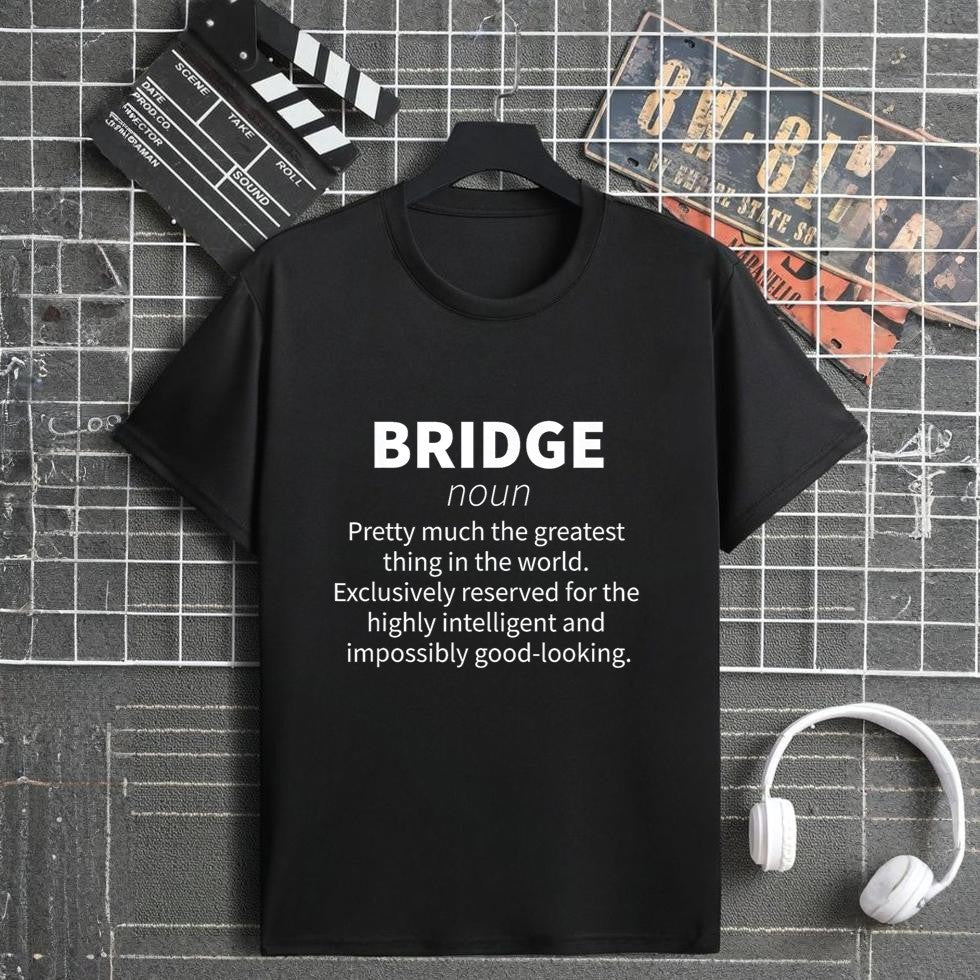 Bridge Funny Definition Card Player T-Shirt
