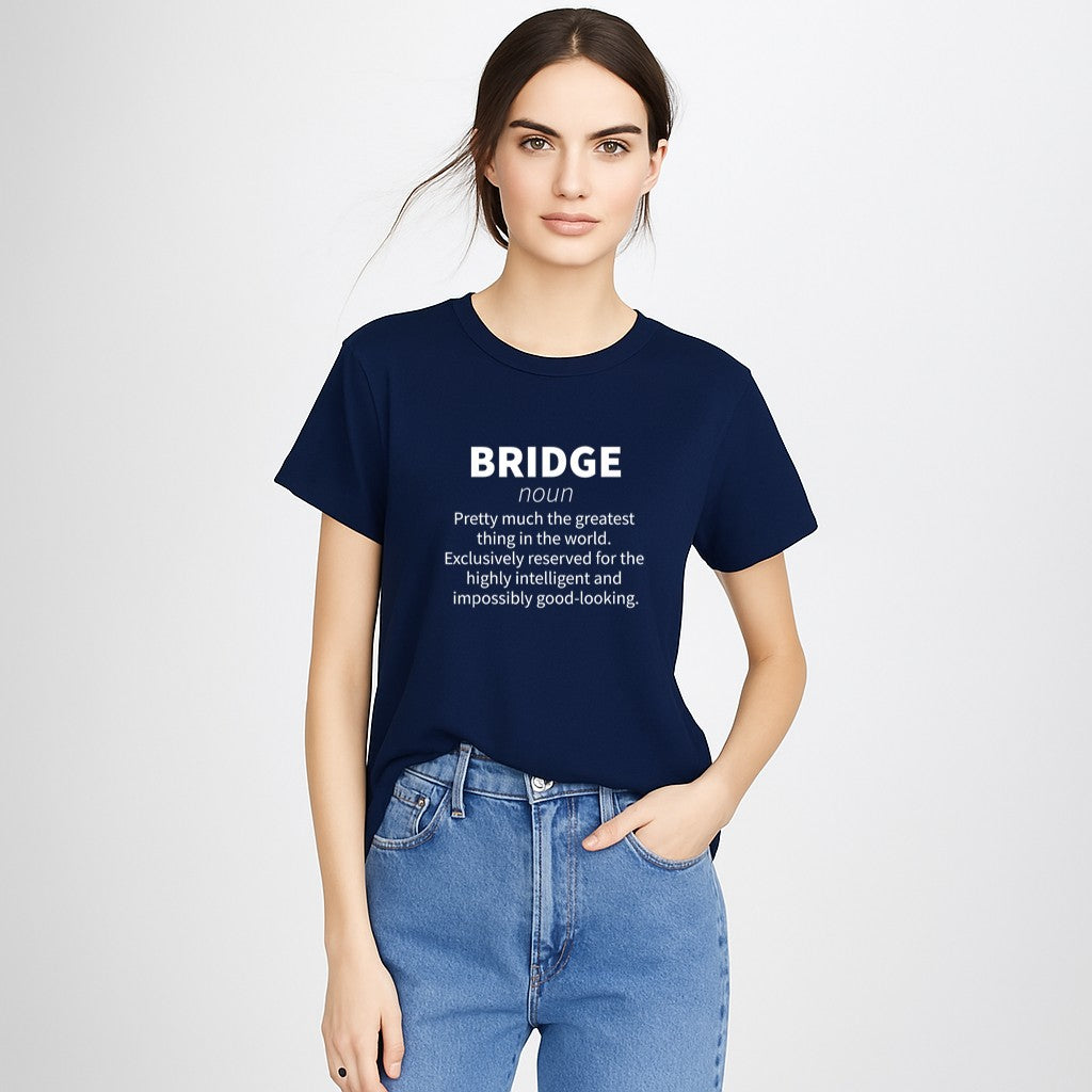 Bridge Funny Definition Card Player T-Shirt