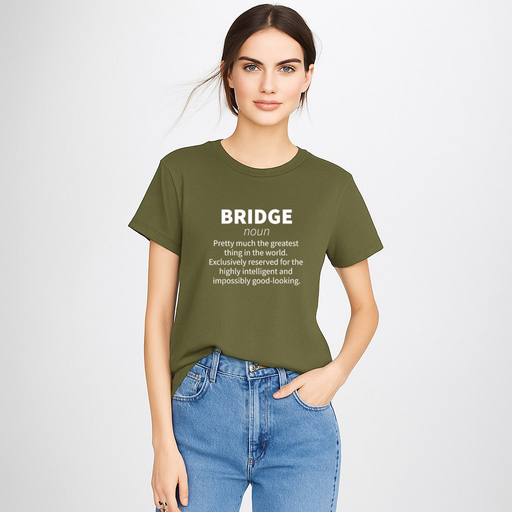 Bridge Funny Definition Card Player T-Shirt