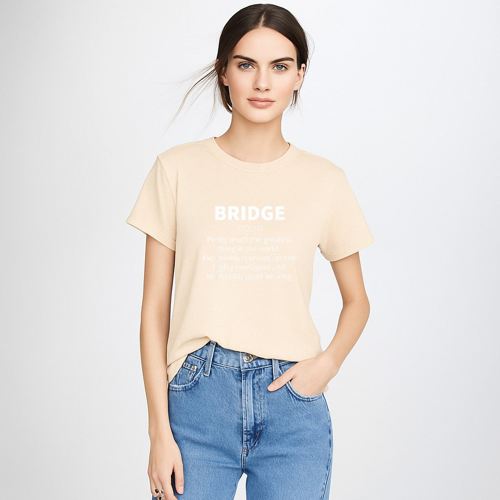 Bridge Funny Definition Card Player T-Shirt